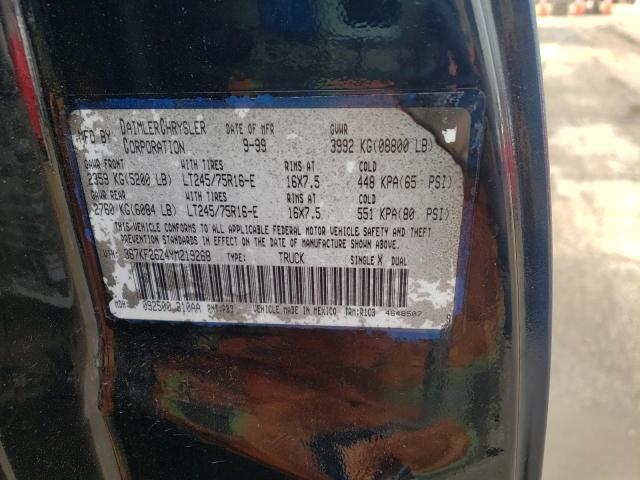Photo 10 from auction – 2000 DODGE RAM 2500 with VIN 3B7KF26Z4YM219268