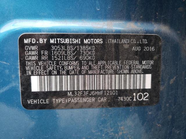 Photo 10 from auction – 2017 MITSUBISHI MIRAGE G4 with VIN ML32F3FJ6HHF12101