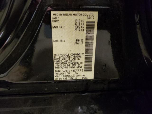 Photo 10 from auction – 2015 NISSAN ALTIMA 2.5 with VIN 1N4AL3AP6FC487775