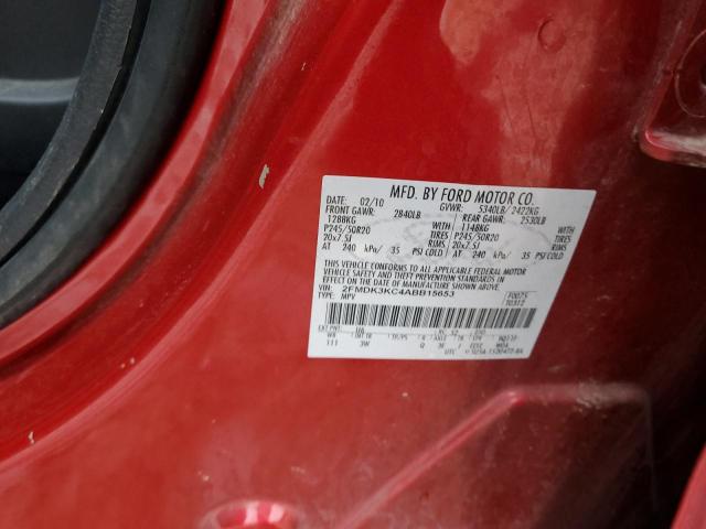 Photo 10 from auction – 2010 FORD EDGE LIMIT with VIN 2FMDK3KC4ABB15653