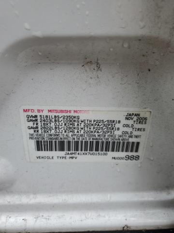 Photo 10 from auction – 2007 MITSUBISHI OUTLANDER with VIN JA4MT41XX7U015100