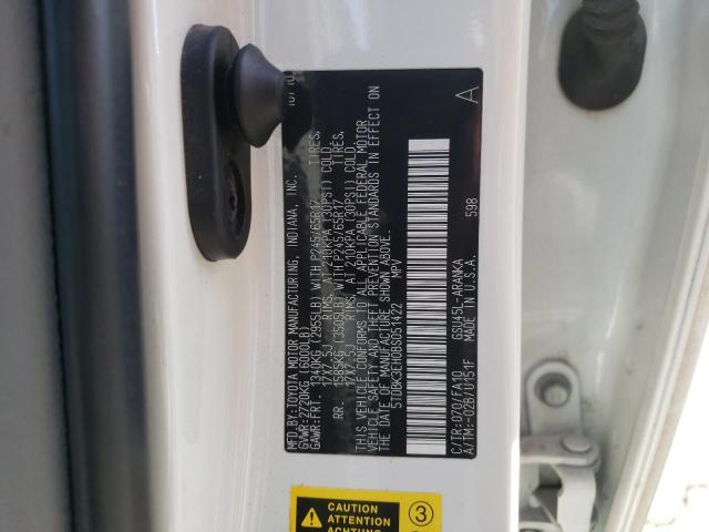 Photo 10 from auction – 2011 TOYOTA HIGHLANDER with VIN 5TDBK3EH0BS051422