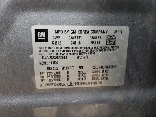 Photo 10 from auction – 2014 BUICK ENCORE CON with VIN KL4CJBSB3EB779680