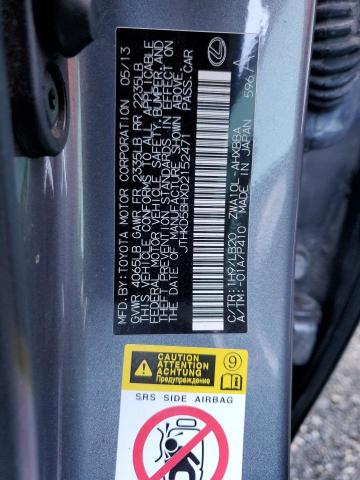 Photo 10 from auction – 2013 LEXUS CT 200 with VIN JTHKD5BHXD2152471