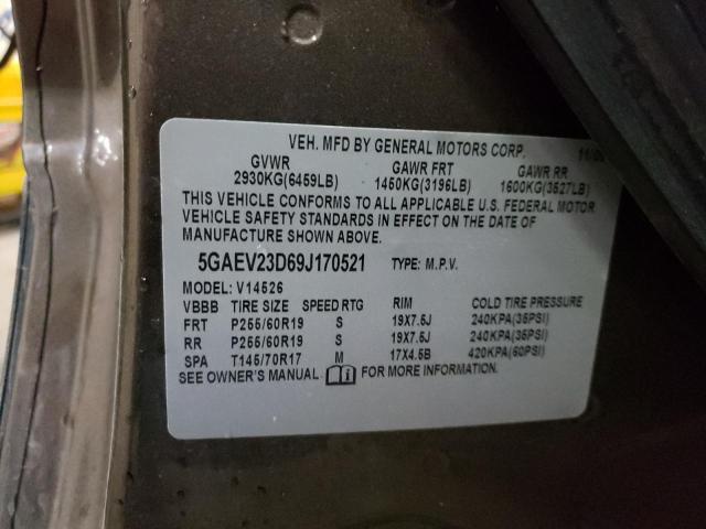 Photo 10 from auction – 2009 BUICK ENCLAVE CX with VIN 5GAEV23D69J170521