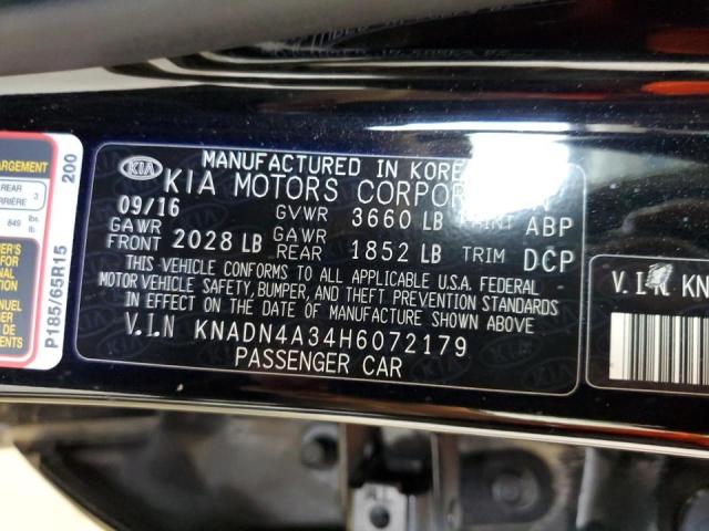 Photo 10 from auction – 2017 KIA RIO EX with VIN KNADN4A34H6072179