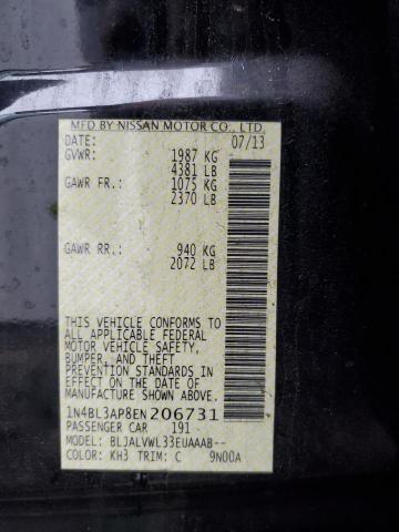 Photo 10 from auction – 2014 NISSAN ALTIMA 3.5 with VIN 1N4BL3AP8EN206731