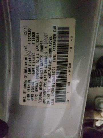 Photo 10 from auction – 2014 HONDA ACCORD EXL with VIN 1HGCR3F80EA016770