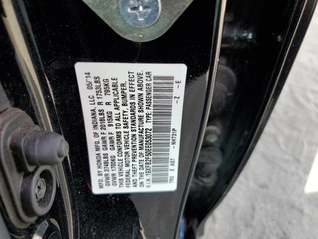 Photo 10 from auction – 2014 HONDA CIVIC LX with VIN 19XFB2F50EE053072