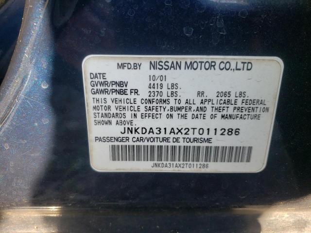 Photo 10 from auction – 2002 INFINITI I35 with VIN JNKDA31AX2T011286