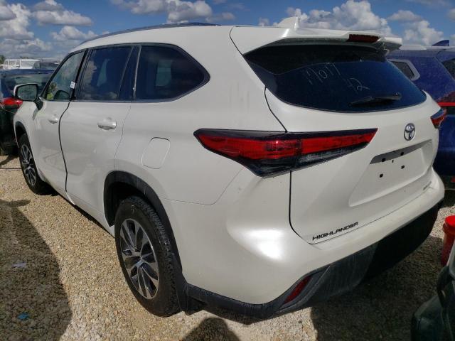 Photo 3 from auction – 2020 TOYOTA HIGHLANDER with VIN 5TDGZRBH8LS503434