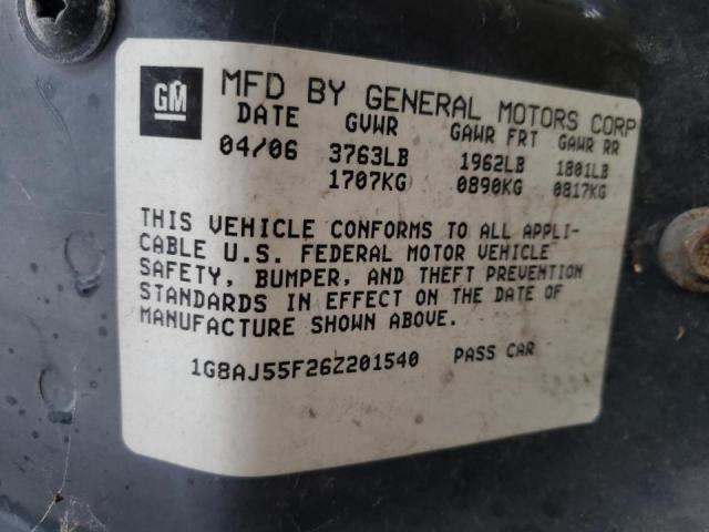 Photo 10 from auction – 2006 SATURN ION LEVEL with VIN 1G8AJ55F26Z201540