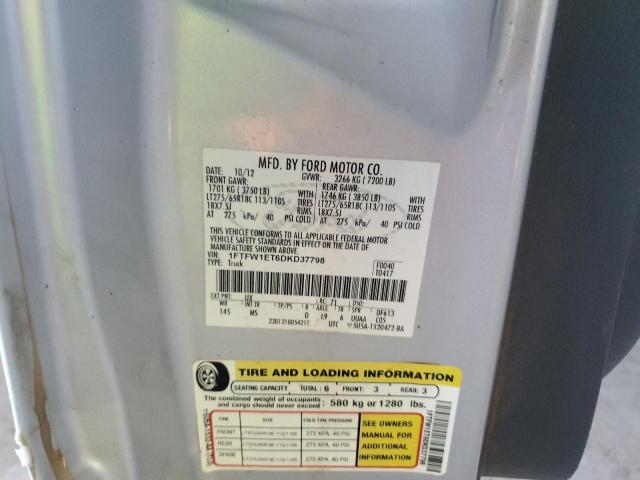 Photo 10 from auction – 2013 FORD F150 SUPER with VIN 1FTFW1ET6DKD37798