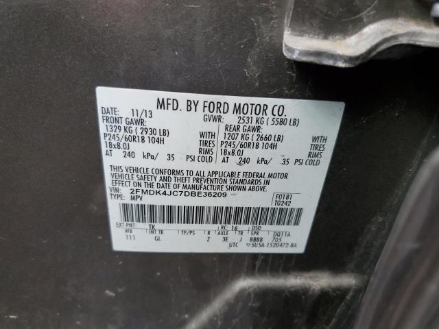 Photo 10 from auction – 2013 FORD EDGE SEL with VIN 2FMDK4JC7DBE36209