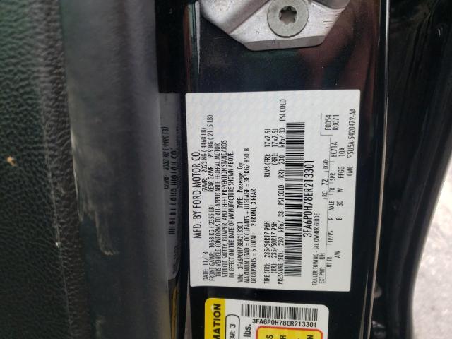 Photo 10 from auction – 2014 FORD FUSION SE with VIN 3FA6P0H78ER213301