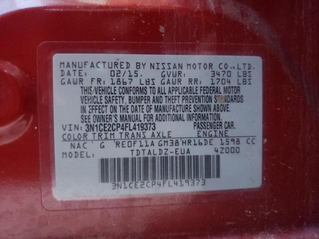 Photo 10 from auction – 2015 NISSAN VERSA NOTE with VIN 3N1CE2CP4FL419373
