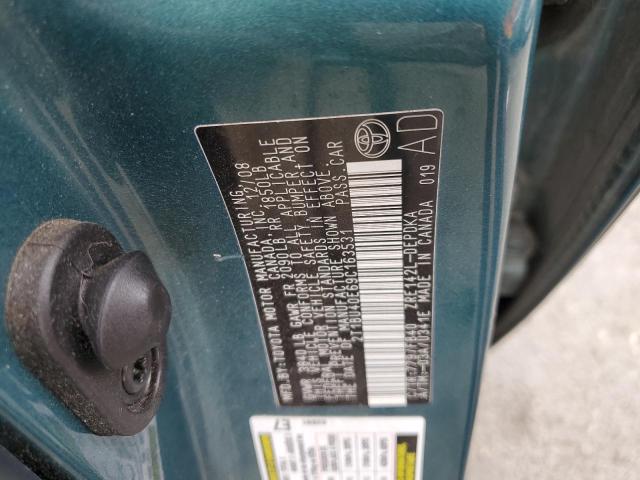 Photo 10 from auction – 2009 TOYOTA COROLLA BA with VIN 2T1BU40E69C163531
