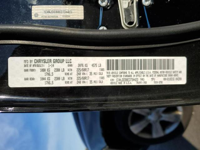 Photo 10 from auction – 2014 JEEP COMPASS LA with VIN 1C4NJDEB8ED734423