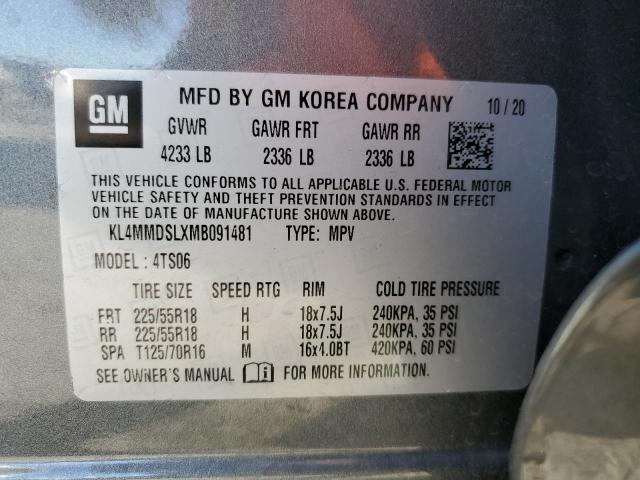 Photo 10 from auction – 2021 BUICK ENCORE GX with VIN KL4MMDSLXMB091481