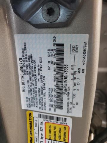 Photo 10 from auction – 2018 FORD FUSION SE with VIN 3FA6P0LU7JR178368
