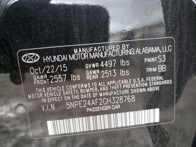 Photo 10 from auction – 2016 HYUNDAI SONATA SE with VIN 5NPE24AF2GH328768