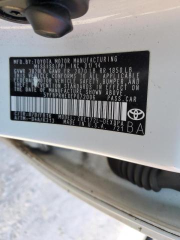 Photo 10 from auction – 2014 TOYOTA COROLLA EC with VIN 5YFBPRHEXEP072006
