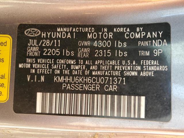 Photo 10 from auction – 2012 HYUNDAI GENESIS CO with VIN KMHHU6KH6CU071371
