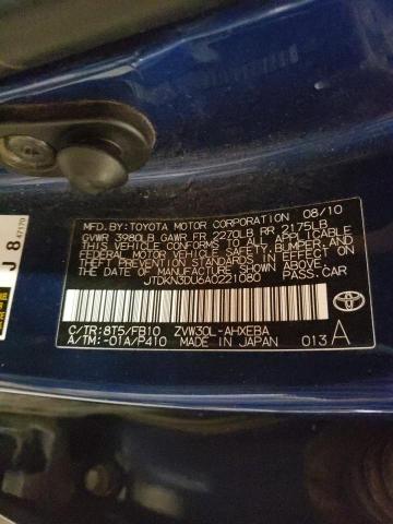Photo 10 from auction – 2010 TOYOTA PRIUS with VIN JTDKN3DU6A0221080