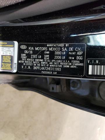Photo 10 from auction – 2017 KIA FORTE LX with VIN 3KPFL4A72HE011993