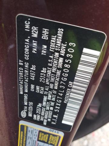 Photo 10 from auction – 2016 KIA OPTIMA LX with VIN 5XXGT4L37GG085303