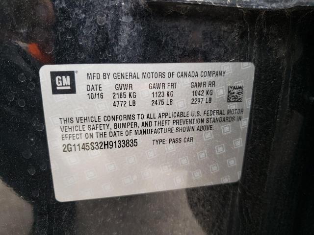 Photo 10 from auction – 2017 CHEVROLET IMPALA PRE with VIN 2G1145S32H9133835