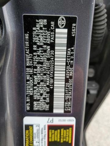 Photo 10 from auction – 2013 TOYOTA CAMRY L with VIN 4T1BF1FK0DU254730
