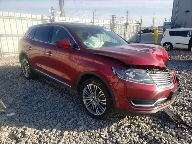 LINCOLN MKX RESERV 2016 with VIN 2LMTJ8LR2GBL84245 - Photo from auction
