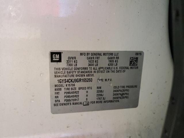 Photo 10 from auction – 2016 CADILLAC ESCALADE P with VIN 1GYS4CKJ9GR165260