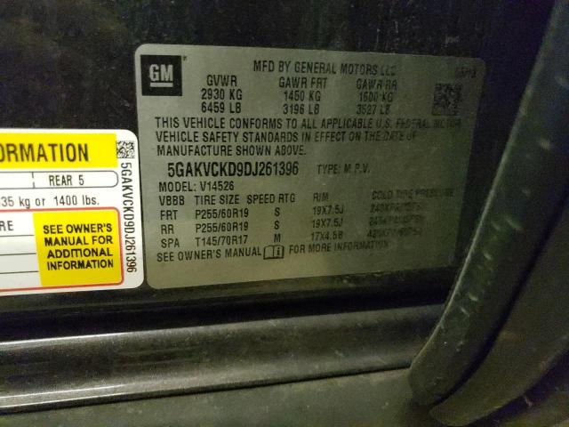 Photo 10 from auction – 2013 BUICK ENCLAVE with VIN 5GAKVCKD9DJ261396