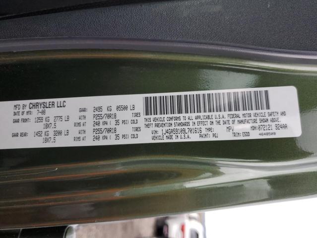 Photo 10 from auction – 2009 JEEP WRANGLER U with VIN 1J4GA59109L701616
