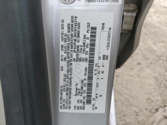 Photo 10 from auction – 2013 FORD FIESTA SE with VIN 3FADP4EJ6DM142318