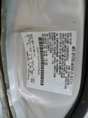 Photo 10 from auction – 2003 FORD TAURUS LX with VIN 1FAFP52293A199636