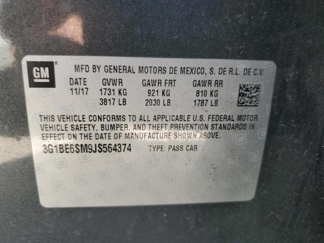 Photo 10 from auction – 2018 CHEVROLET CRUZE LT with VIN 3G1BE6SM9JS564374