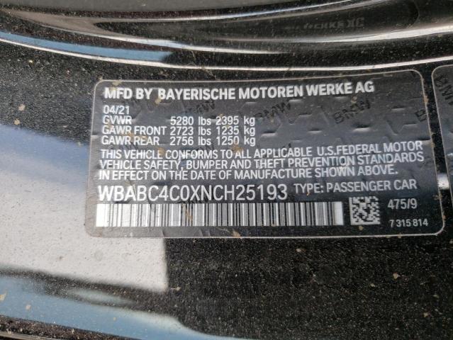 Photo 10 from auction – 2022 BMW M850XI with VIN WBABC4C0XNCH25193