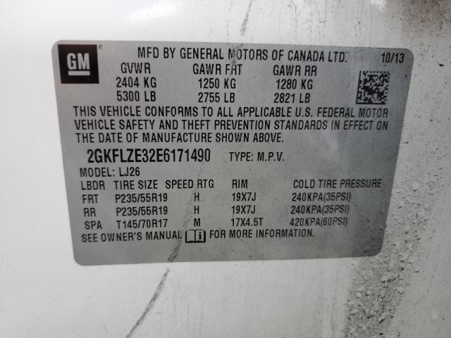 Photo 10 from auction – 2014 GMC TERRAIN DE with VIN 2GKFLZE32E6171490