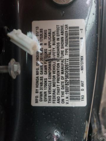 Photo 10 from auction – 2013 HONDA CIVIC LX with VIN 19XFB2F58DE009772