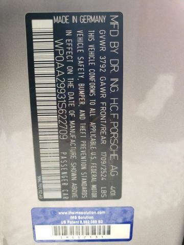 Foto 10 de la subasta – 2001 PORSCHE 911 CARRER con VIN WP0AA29931S622709