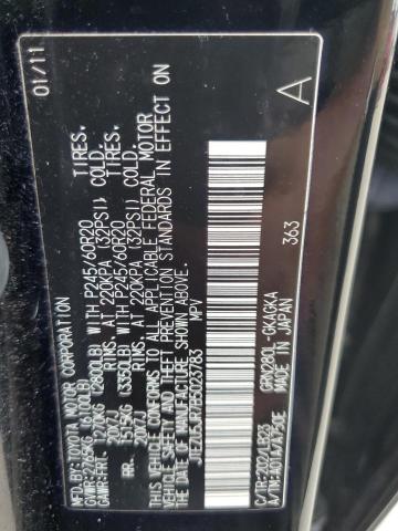 Photo 10 from auction – 2011 TOYOTA 4RUNNER SR with VIN JTEZU5JR7B5023783