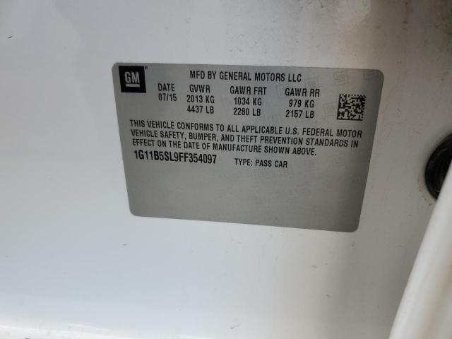 Photo 12 from auction – 2015 CHEVROLET MALIBU LS with VIN 1G11B5SL9FF354097