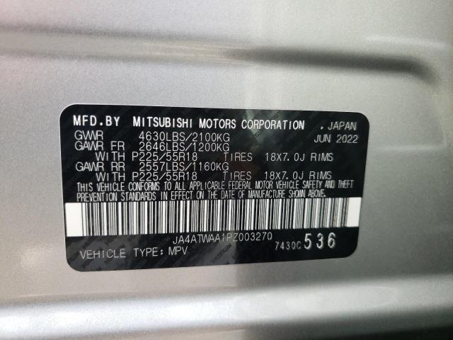 Фото 10 с аукциона – 2023 MITSUBISHI ECLIPSE CR с VIN JA4ATWAA1PZ003270