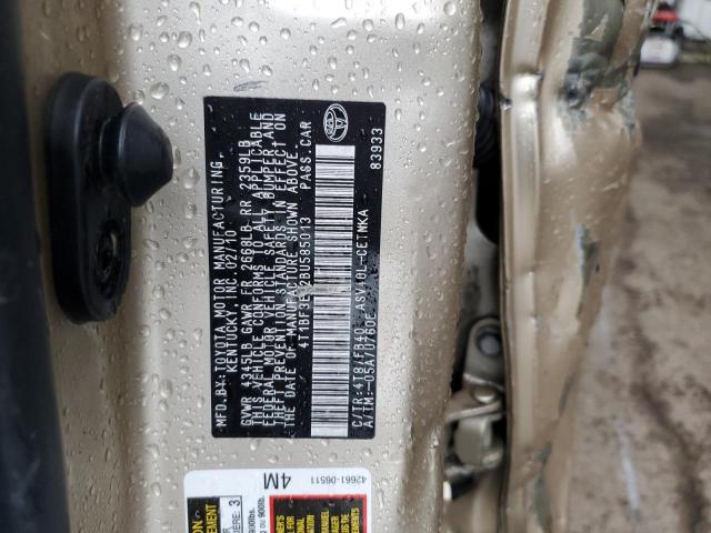 Photo 10 from auction – 2011 TOYOTA CAMRY BASE with VIN 4T1BF3EK2BU585013