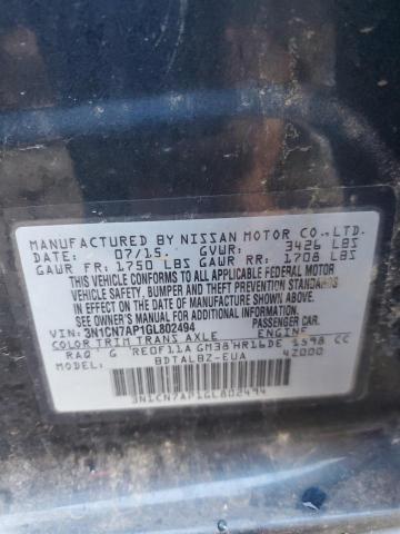 Photo 10 from auction – 2016 NISSAN VERSA S with VIN 3N1CN7AP1GL802494