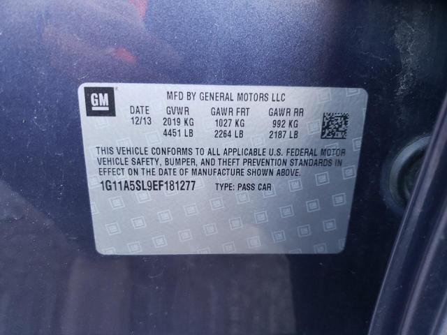 Photo 10 from auction – 2014 CHEVROLET MALIBU LS with VIN 1G11A5SL9EF181277