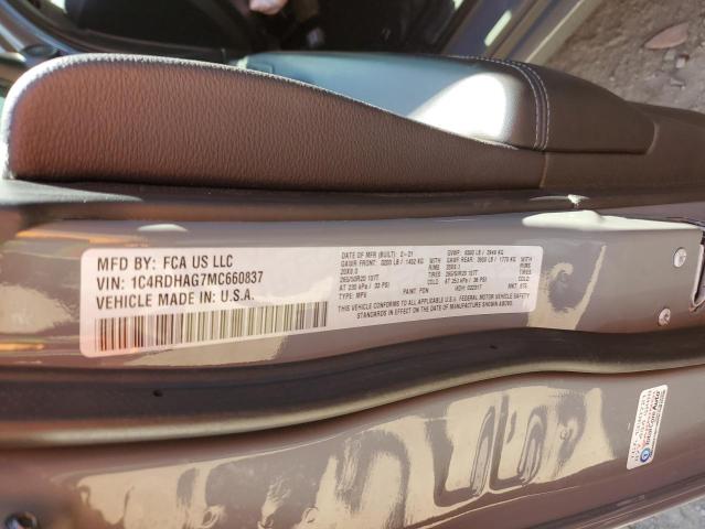 Photo 10 from auction – 2021 DODGE DURANGO SX with VIN 1C4RDHAG7MC660837